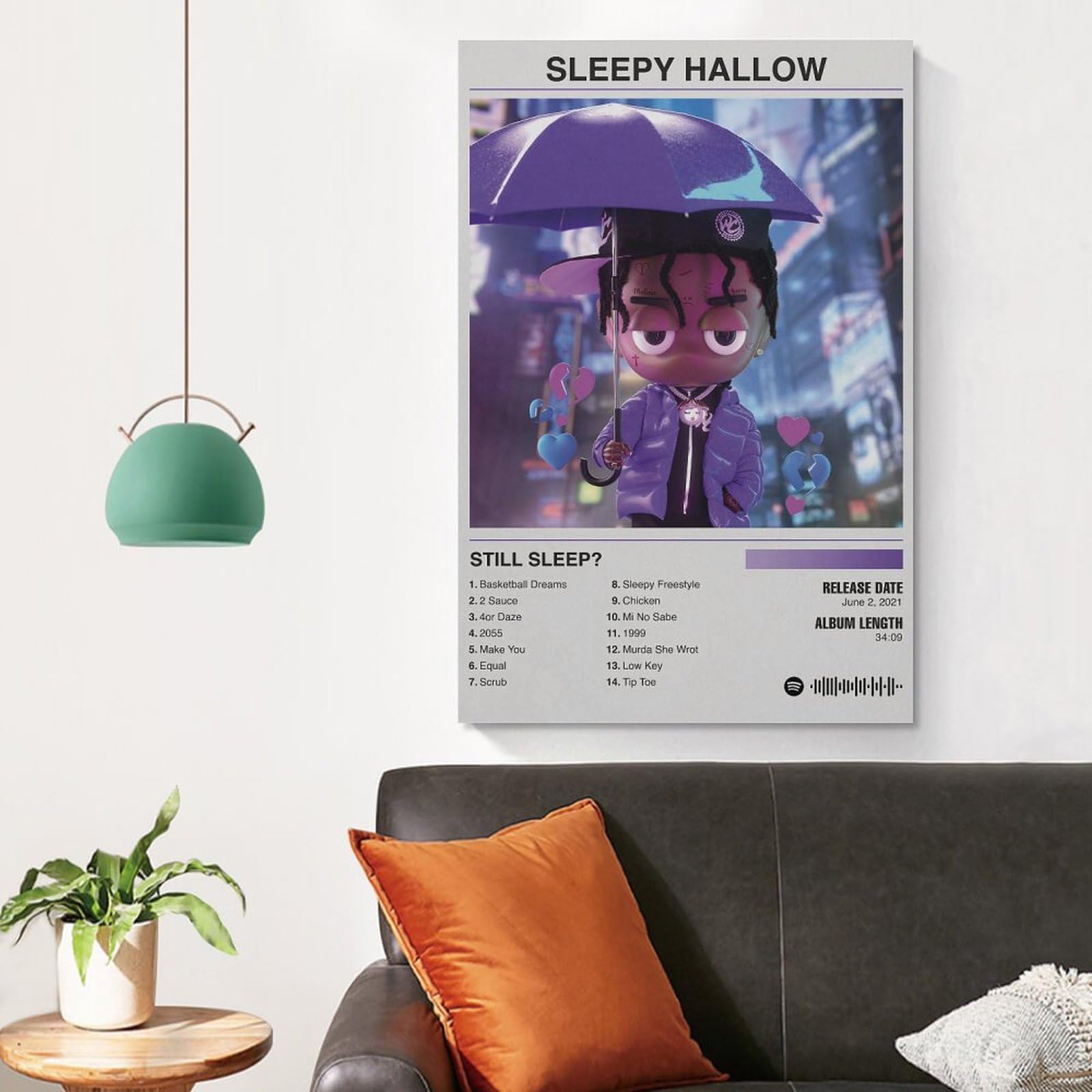 Amazon.co.jp: Sleepy Hallow still Sleep キャンバスポスター 寝室